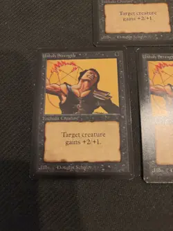 5x Unholy Strength MTG Beta Magic the Gathering LP/MP - Image 4