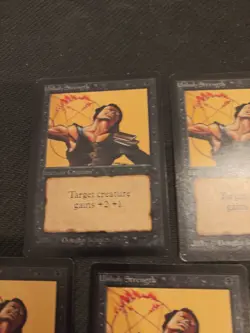 5x Unholy Strength MTG Beta Magic the Gathering LP/MP - Image 5