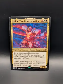 MTG - Isshin, Two Heavens as One - Legendary Creature - NEO #224 - Rare - Image 1