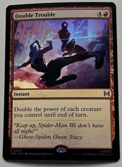 MTG Marvel’s Spider-Man Eternal Double Trouble Instant RARE FOIL #0013 - Image 1