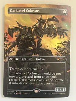 2024 MTG Magic the Gathering Unique and Misc Promo Foil #1 Darksteel Colossus - Image 1