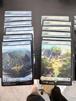 MTG Final Fantasy Chocobo Track Foil Basic Land Lot Of 30 NM - Image 2