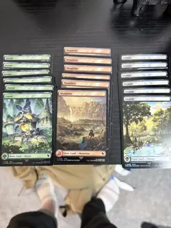 MTG Final Fantasy Chocobo Track Foil Basic Land Lot Of 30 NM - Image 3