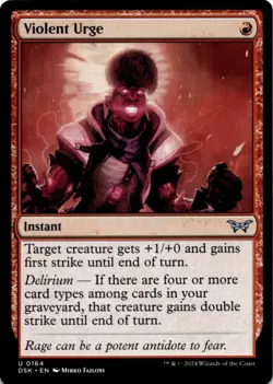 MTG Violent Urge Normal NM Duskmourn: House of Horror Magic 164 - Image 1