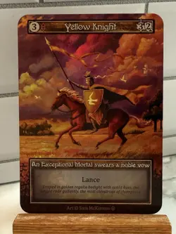Sorcery Contested Realms - Yellow Knight FOIL - Arthurian Legends - Image 1