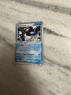 Pokemon TCG Blastoise EX Holo Rare Card Fire Red Leaf Green 104/112 Creased - Image 2