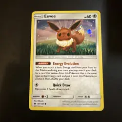 EEVEE | Pokemon TCG 2017 | (Sun & Moon Set ) Cosmos Holo Foil # 101/149 - Image 1