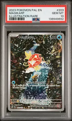 Pokemon TCG Magikarp 203/193 Paldea Evolved Illustration Rare PSA 10 - Image 1