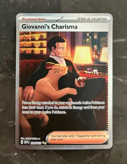 Pokemon 151 ENGLISH - GIOVANNI'S CHARISMA SPECIAL ILLUSTRATION RARE 204/165 - NM - Image 1