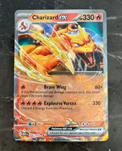 Pokemon 151 ENGLISH - LIGHT PLAY - CHARIZARD EX - DOUBLE RARE - 006/165 - LP - Image 1