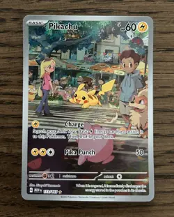 Pokemon 151 ENGLISH - PIKACHU - ILLUSTRATION RARE - 173/165 - NM - Image 1