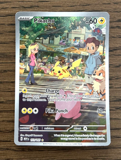 Pokemon 151 ENGLISH - PIKACHU - ILLUSTRATION RARE - 173/165 - NM - Image 1