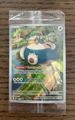 Pokemon 151 ENGLISH - SNORLAX - SEALED - BLACK STAR PROMO HOLO - SVP 051 - Image 1