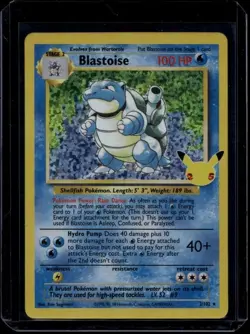 Pokemon TCG Blastoise 2/102 Celebrations Classic Collection NM - Image 1