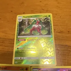 Nintendo Pokemon TCG Sun & Moon Holo Lot 2017 Tsareena, Pikachu, Feebas - Image 2