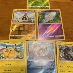 Nintendo Pokemon TCG Sun & Moon Holo Lot 2017 Tsareena, Pikachu, Feebas - Image 3