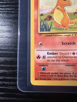 Charmander 46/102 Base Set Unlimited WOTC Vintage Pokemon - Image 2