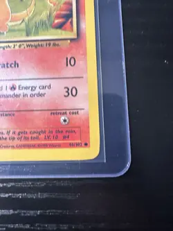 Charmander 46/102 Base Set Unlimited WOTC Vintage Pokemon - Image 5