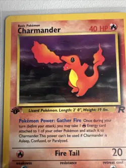 Charmander 1st Edition Team Rocket 50/82 WOTC Vintage Pokemon - Image 2
