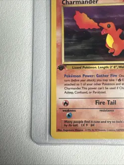 Charmander 1st Edition Team Rocket 50/82 WOTC Vintage Pokemon - Image 3