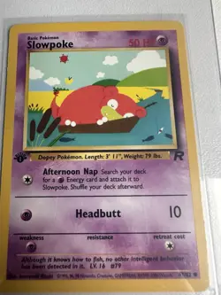 Slowpoke 1st Edition Team Rocket 67/82 WOTC Vintage Pokemon - Image 2