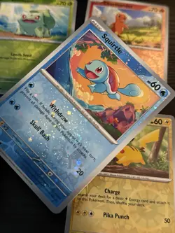 Pokemon 151 Costco Cosmo Foil Promo Set - Bulbasaur Charmander Squirtle Pikachu - Image 4