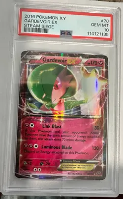 2016 Pokemon XY Steam Siege Gardevoir EX 78/114 PSA 10 Gem Mint - Image 1