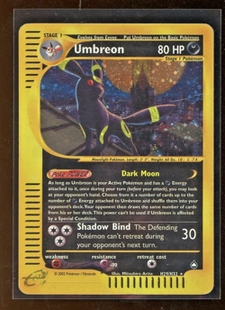 2003 Aquapolis Umbreon Holo Foil Rare H29/H32 WOTC E-Reader Series Pokemon - Image 1