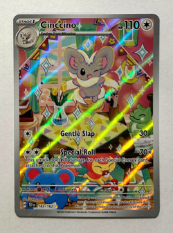 Pokemon Temporal Forces - CINCCINO - ILLUSTRATION RARE - 183/162 - NM/M - Image 1