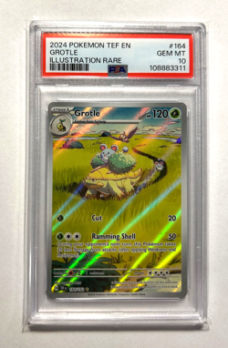 Pokemon Temporal Forces - GROTLE - ILLUSTRATION RARE - 164/162 - PSA 10 - Image 2