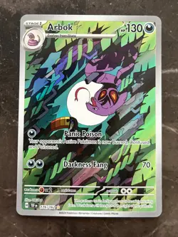 Pokemon Temporal Forces - ARBOK - ILLUSTRATION RARE - 176/162 - NM - Image 1