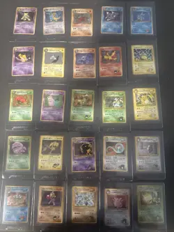 25x Vintage Japanese Pokemon Holos, Team Rocket, Gym Heroes / Challenge - Image 1