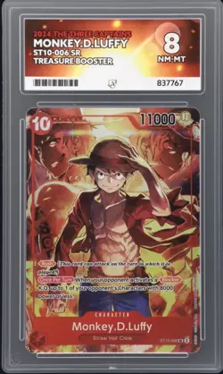 2022-24 One Piece Promos #ST10-006 Monkey D Luffy Treasures Booster Ace 8 - Image 1