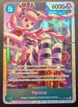 Perona OP14-033 SR The Azure Sea's Seven One Piece English NM - Image 1