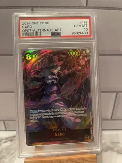 Sabo (Alt Art) OP07-118 SEC One Piece TCG 500 Years In The Future - English NM - Image 1