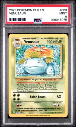 Pokemon Classic Collection English - VENUSAUR HOLO - CLV 003/034 - PSA 9 - Image 1