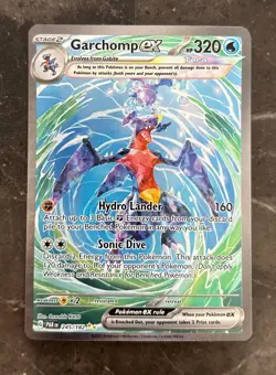Pokemon Paradox Rift - GARCHOMP EX - SPECIAL ILLUSTRATION RARE - 245/182 - NM - Image 1