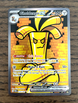 Pokemon Paradox Rift - GHOLDENGO EX - SPECIAL ILLUSTRATION RARE 252/182 - NM - Image 1