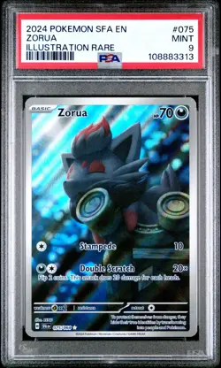 Pokemon Shrouded Fable - ZORUA - ILLUSTRATION RARE - 075/064 - PSA 9 - Image 1