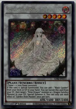 Garden Rose Maiden Secret Rare Legendary Duelists: Season 2 LDS2-EN113 LP - Image 1