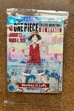 Monkey.D.Luffy (055) (College Basketball US Voyage) P-055 One Piece Promotion - Image 1