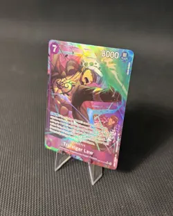 One Piece Trafalgar Law OP12-073 Alt Art SR Legacy of the Master English NM Foil - Image 2
