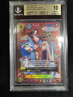 One Piece TCG Azure Sea's Seven Boa Hancock SP #OP14-112 BGS 10 GEM Mint No PSA - Image 1