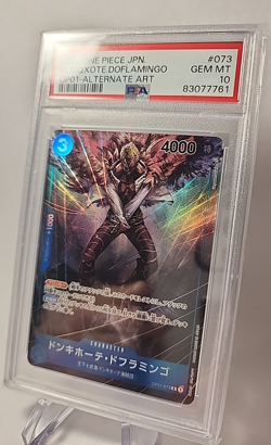 Donquixote Doflamingo - OP01-073 - PSA 10 - Alt Art Japanese - OP01 - One Piece - Image 2