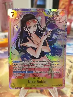 One Piece Nico Robin SR Alt Art AA EB03-055 Heroines Edition English NM - Image 1