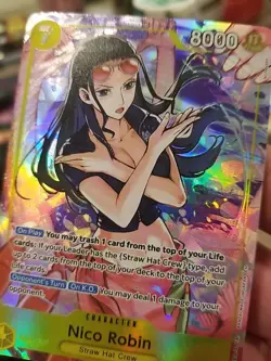 One Piece Nico Robin SR Alt Art AA EB03-055 Heroines Edition English NM - Image 3