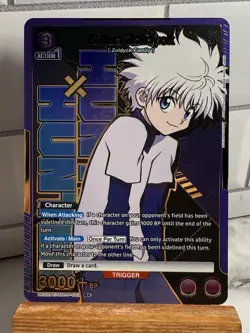 Union Arena Killua Zoldyck Unichike Hunter X Hunter P-002 English - Image 1