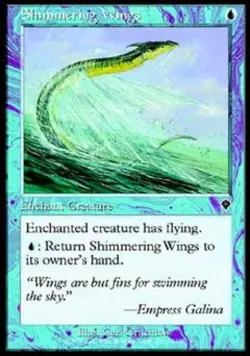 Shimmering Wings -Foil Medium Play MTG Invasion - Image 1