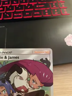 Pokemon TCG Jessie And James Full Art Trainer Card 68/68 Hidden Fates NM 002 - Image 2