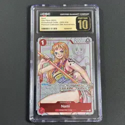 CGC 10 Pristine Nami OP01-016 Premium Card Collection 25th Anniversary One Piece - Image 1